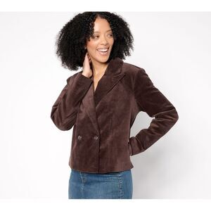 Me by Jennie Garth Women's Jacket Sz XS Collete Medium Grey Heather A663667